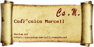 Csócsics Marcell névjegykártya